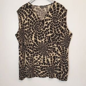 Chapter One sleeveless Top 2X EUC